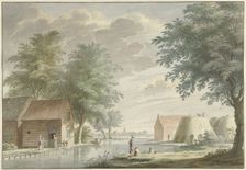 Lime kilns at Hillegom, 1765. Creator: Gerard van Rossum