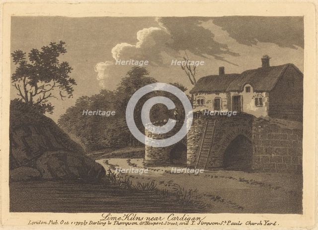 Lime Kilns near Cardigan, 1797. Creator: Unknown.