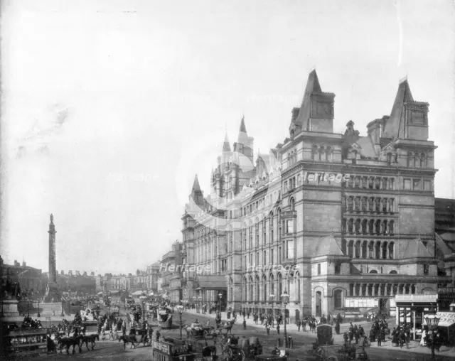 Lime Street, Liverpool, England, late 19th century.Artist: John L Stoddard