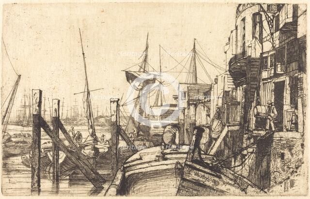 Limehouse, 1859. Creator: James Abbott McNeill Whistler.