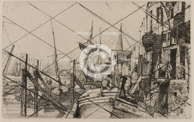 Limehouse, 1859. Creator: James Abbott McNeill Whistler.