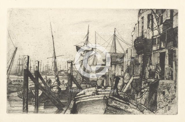Limehouse, 1859. Creator: James Abbott McNeill Whistler.