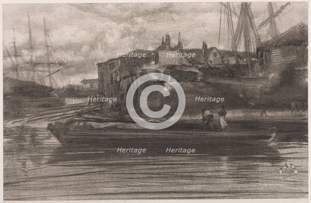 Limehouse, 1878. Creator: James McNeill Whistler (American, 1834-1903).