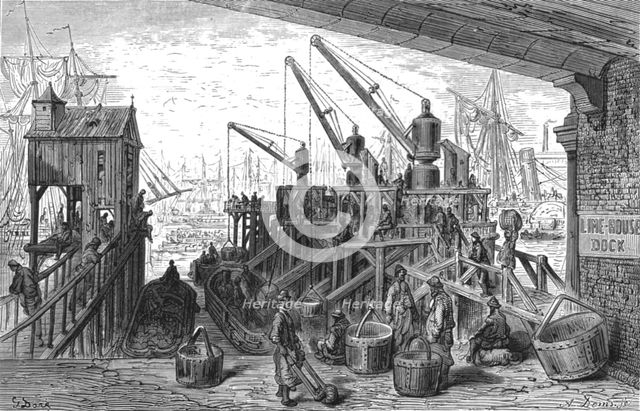 'Limehouse Dock', 1872.  Creator: Gustave Doré.