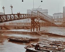 Limehouse Pier, Poplar, London, 1908