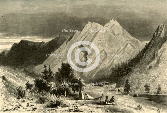 'Limestone Formation, on Pitt River', 1872.  Creator: Alfred Harral.