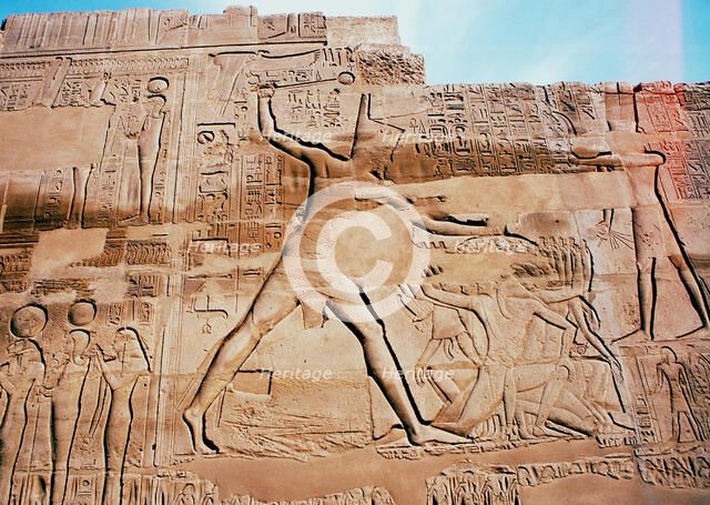 Limestone relief of Pharaoh Seti I, Karnak, Egypt, c1290-c1279 BC. Artist: Unknown