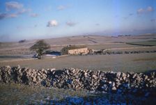 Limestone Walls in winter, Peak District, Derbyshire, 20th century. Artist: CM Dixon