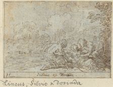 Linco, Silvio and Dorinda, 1640. Creator: Johann Wilhelm Baur