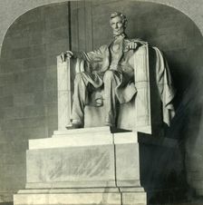 Lincoln Triumphant, The Great Statue in the Lincoln Memorial, Washington D.C. c1930s. Creator: Unknown