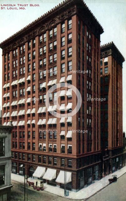 Lincoln Trust Building, St Louis, Missouri, USA, 1910. Artist: Unknown