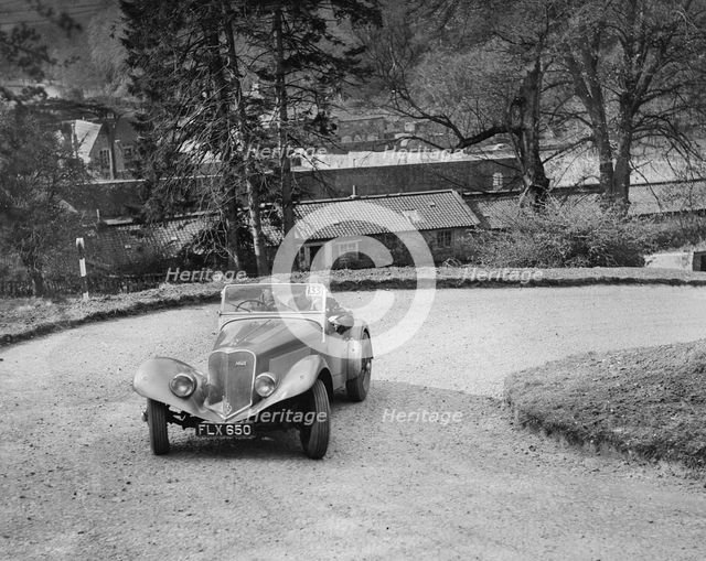 Lincoln Zephyr engined Allard Special of DG Silcock competing in the RAC Rally, 1939. Artist: Bill Brunell.