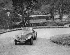 Lincoln Zephyr engined Allard Special of DG Silcock competing in the RAC Rally, 1939. Artist: Bill Brunell