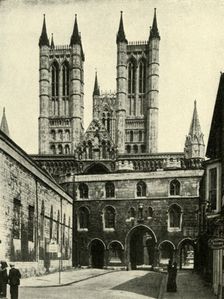 Lincoln Cathedral and The Exchequer Gate c1948. Creator: Unknown