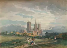 Lincoln Cathedral c1795. Artist: Thomas Girtin