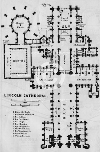 'Lincoln Cathedral', c20th Century. Artist: John Bartholomew.