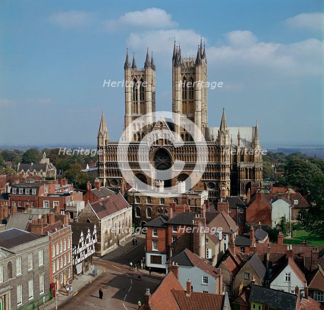 Lincoln Cathedral from the west. Artist: Unknown