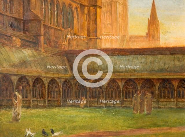 Lincoln Cathedral - The Cloisters, 1880. Creator: Edward R Taylor.