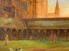 Lincoln Cathedral - The Cloisters, 1880. Creator: Edward R Taylor