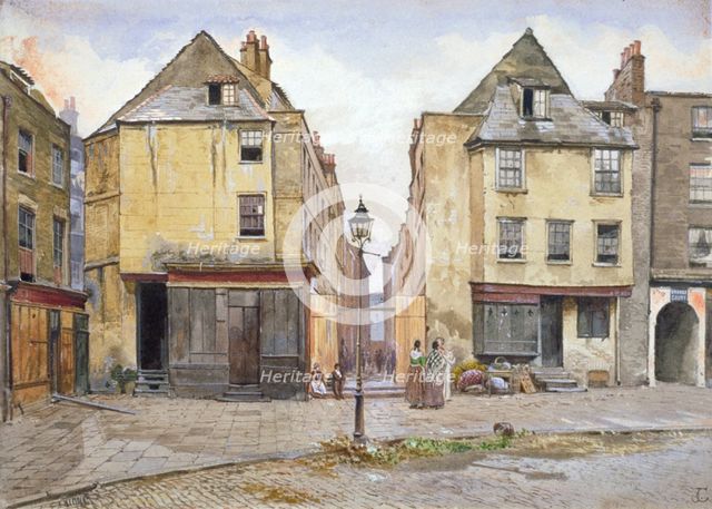 Lincoln Court, Westminster, London, c1878. Artist: John Crowther