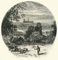 Lincoln, from Canwick Hill c1870