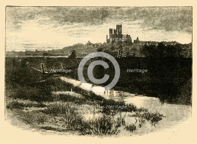 'Lincoln, from Witham Bank', 1898. Creator: Unknown.