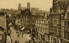 Lincoln High Street late 19th-early 20th century. Creator: Francis Frith & Co