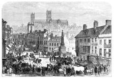 Lincoln Horse Fair, 1870. Creator: Unknown