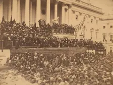 Lincoln Inauguration, March 4, 1865. Creator: Alexander Gardner