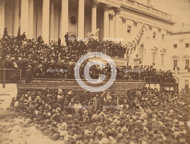 Lincoln Inauguration, March 4, 1865. Creator: Alexander Gardner.
