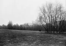 Lincoln Memorial Through Foliage of Potomac Park, 1917. Creator: Harris & Ewing