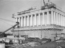 Lincoln Memorial - Under Construction, 1914. Creator: Harris & Ewing