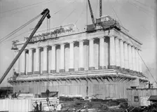 Lincoln Memorial - Under Construction, 1914. Creator: Harris & Ewing
