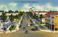 Lincoln Road, Miami Beach, Florida, USA, 1938