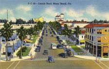 Lincoln Road, Miami Beach, Florida, USA, 1938
