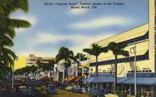 Lincoln Road, Fashion Center of the Tropics, Miami Beach, Florida USA, 1949