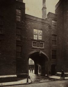 Lincoln's Inn, Gate House, 1876. Creator: Alfred H. Bool (British); album issued by The Society for Photographing the Relics of Old London; John Bool (British), and