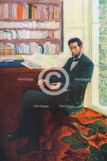 Lincoln's Last Day, Abraham Lincoln (1891-1865), 1907. Artist: Unknown