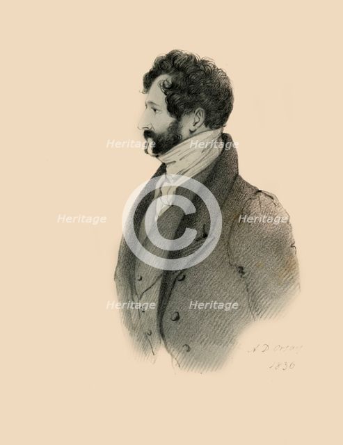 Lincoln Stanhope, 1836. Creator: Richard James Lane.