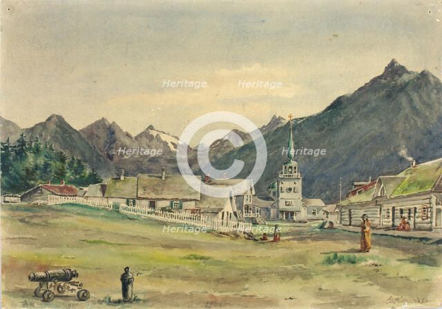 Lincoln Street, Sitka, 1887. Creator: Theodore J. Richardson.