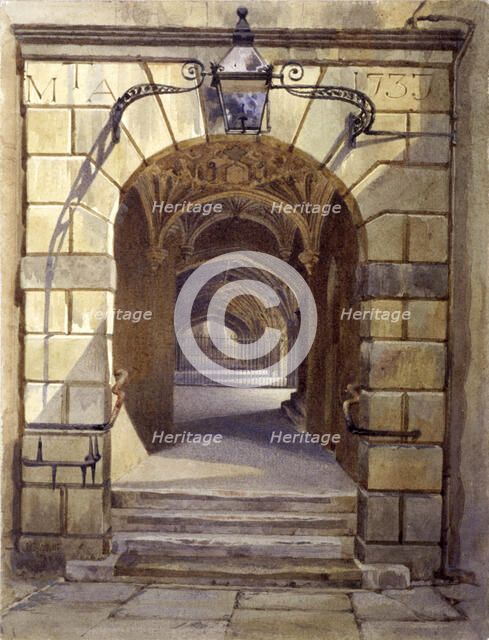 Lincoln's Inn Chapel, London, 1881. Artist: John Crowther