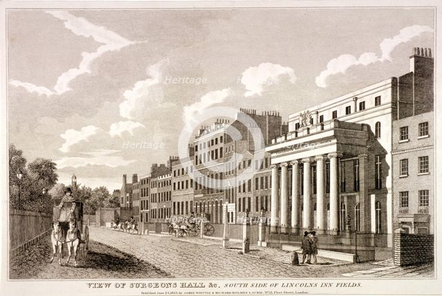 Lincoln's Inn Fields, Holborn, London, 1813. Artist: Anon