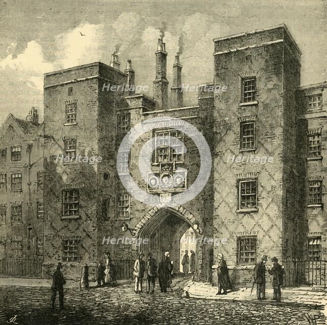 'Lincoln's Inn Gate, Chancery Lane', (1881). Creator: Unknown.