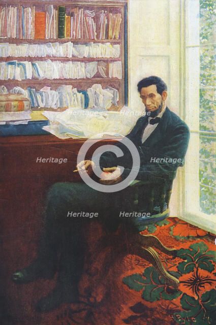 Lincoln's Last Day, Abraham Lincoln (1891-1865), 1907. Artist: Unknown