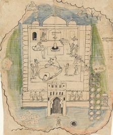 Linga Temple Compound, late 19th century. Creator: Unknown