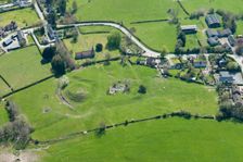 Lingen Castle, motte and bailey earthwork, Herefordshire, 2016. Creator: Damian Grady