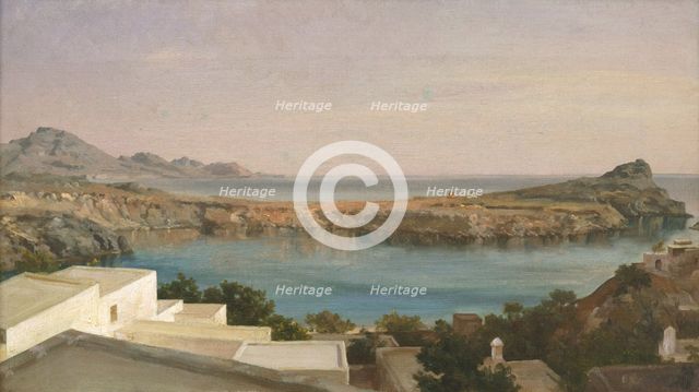 Lindos, Rhodes, ca 1860-1870. Artist: Leighton, Frederic, 1st Baron Leighton (1830-1896)