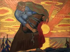 Linda Carrying a Rock, 1917