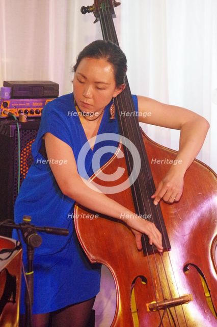 Linda May Han Oh, Linda May Han Oh Quartet, Watermill Jazz Club, Dorking, Surrey, 26 Oct 2021. Creator: Brian O'Connor.