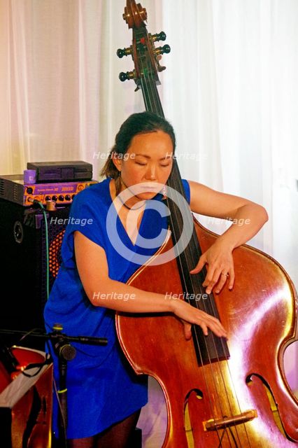 Linda May Han Oh, Linda May Han Oh Quartet, Watermill Jazz Club, Dorking, Surrey, 26 Oct 2021. Creator: Brian O'Connor.